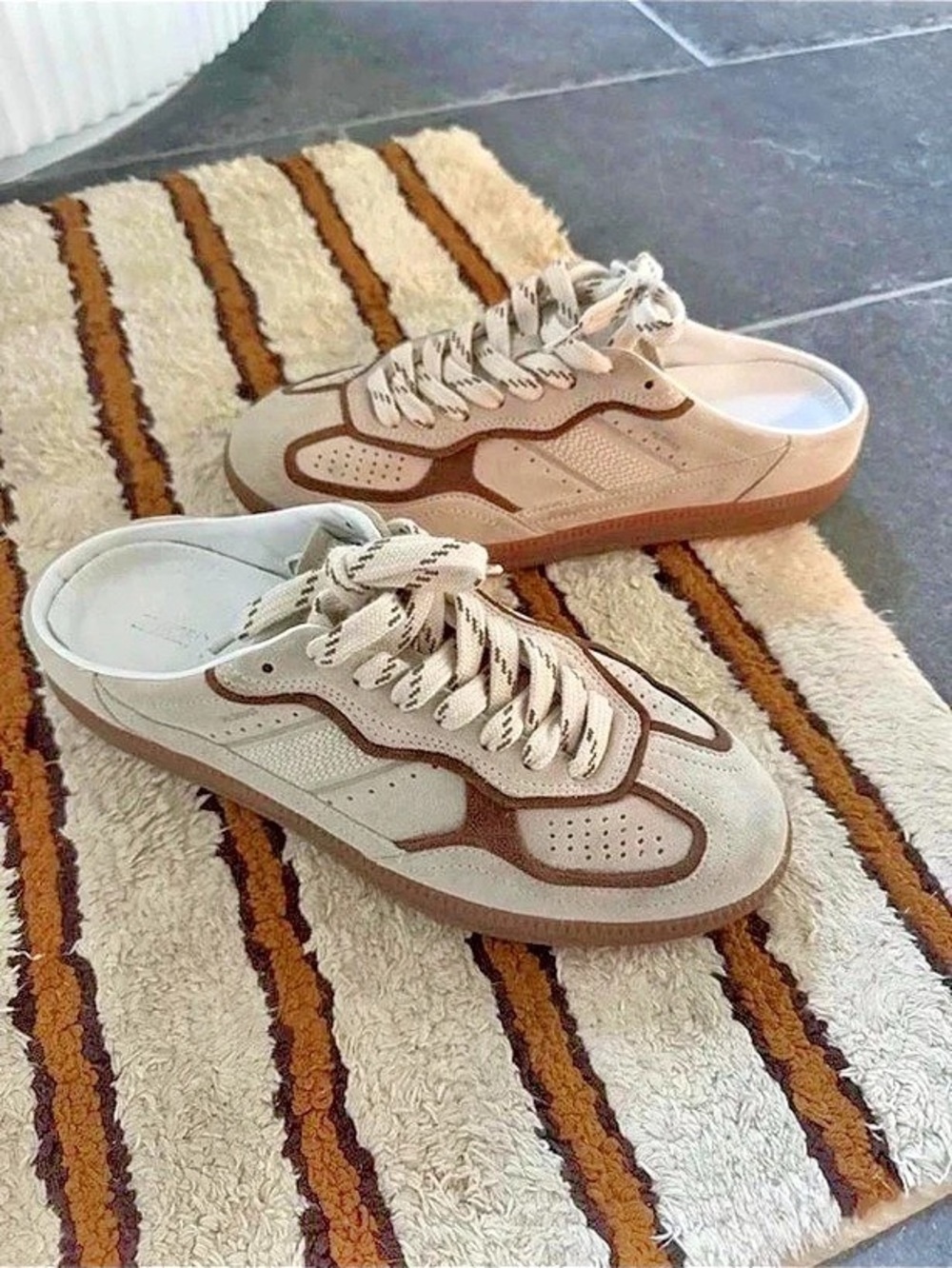 Alohas Women's Sneakers White & Brown